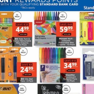 Wax crayons at Checkers