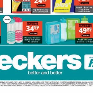 Bottle at Checkers