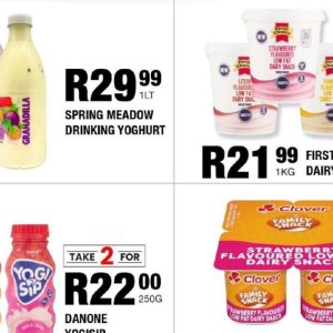 Yoghurt danone  at Take n Pay