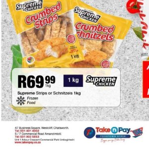 Schnitzel at Take n Pay