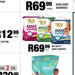 Diapers at Take n Pay
