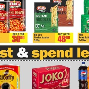 Noodles at Big save