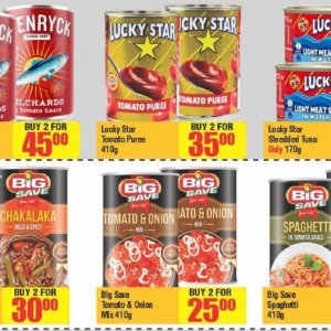 Purees at Big save