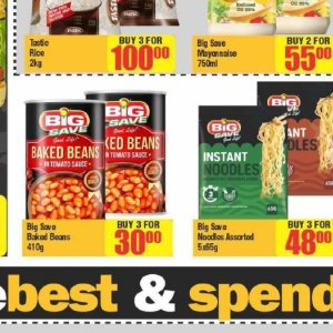 Beans beans at Big save