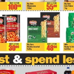 Noodles at Big save