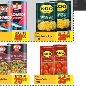 Corn at Big save
