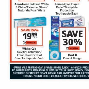 Toothpaste aquafresh  at Checkers