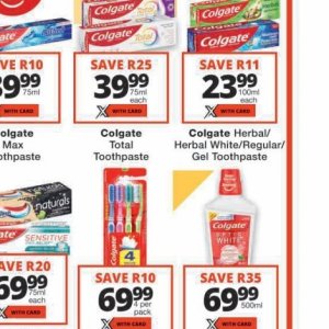Toothpaste colgate  at Checkers