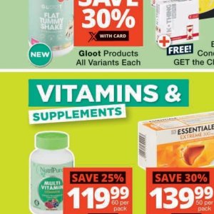 Vitamins at Checkers