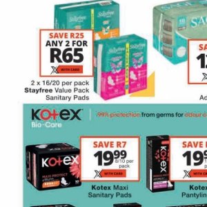 Sanitary pads libresse  at Checkers