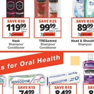 Shampoo at Checkers