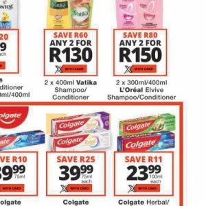 Shampoo at Checkers