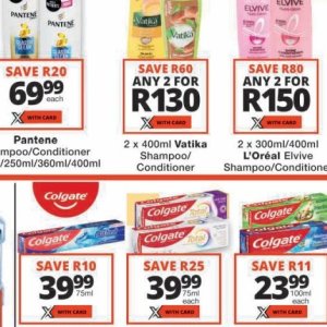 Shampoo at Checkers
