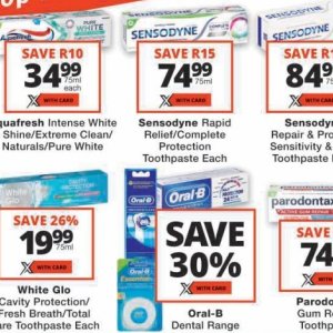 Toothpaste at Checkers