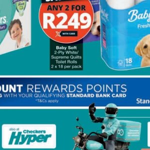 Toilet rolls at Checkers