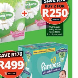 Toilet rolls at Checkers Hyper