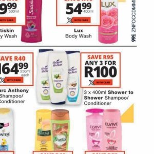 Shower at Checkers