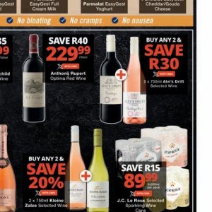 Wine at Checkers Hyper