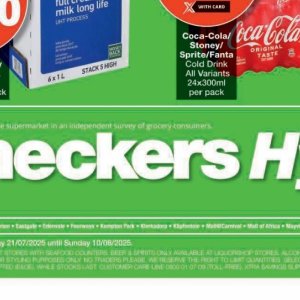 Beer at Checkers Hyper