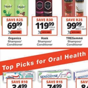 Shampoo at Checkers