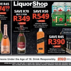Bottle at Checkers Hyper