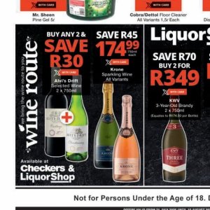 Wine at Checkers Hyper