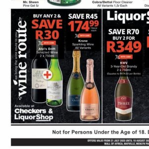 Wine at Checkers Hyper