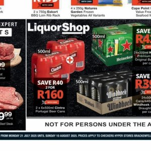 Beer at Checkers Hyper