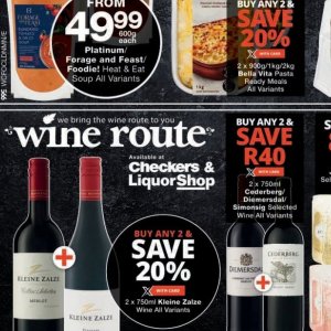 Wine at Checkers