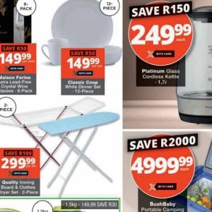 Dinner set at Checkers Hyper