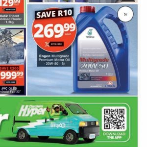 Engine oil at Checkers Hyper