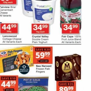 Yoghurt at Checkers