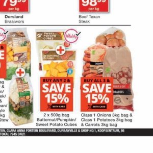 Potatoes at Checkers
