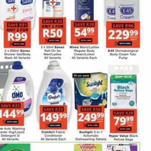 Body cream at Checkers Hyper