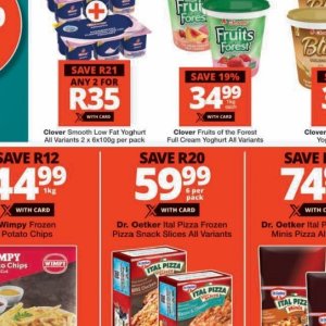 Yoghurt at Checkers
