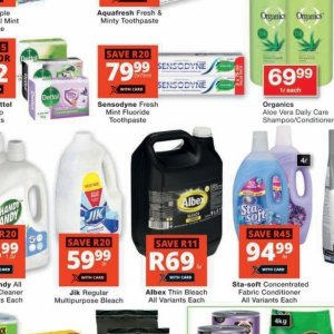 Toothpaste at Checkers Hyper