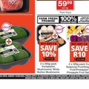 Mushrooms at Checkers