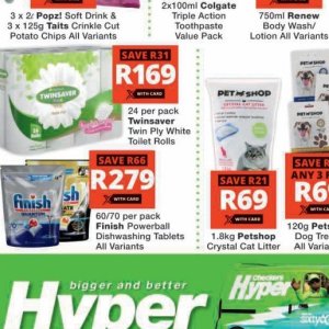 Toilet rolls at Checkers Hyper
