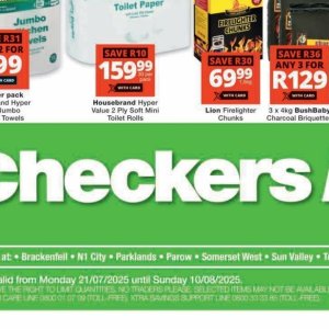 Toilet rolls at Checkers Hyper