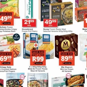 Puff pastry at Checkers