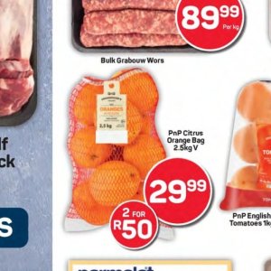 Oranges at Pick n Pay Hyper