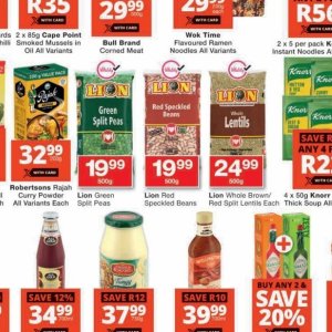 Peas knorr  at Checkers