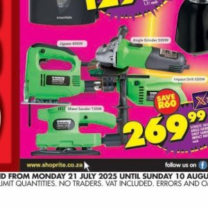 Orbital sander at Shoprite