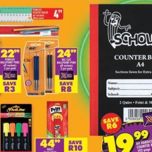 Ballpoint pens at Shoprite