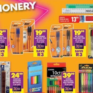 Ballpoint pens at Shoprite