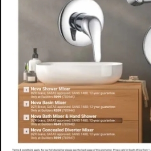 Shower at Builders Warehouse