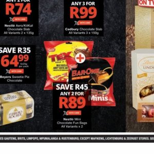 Chocolate at Checkers