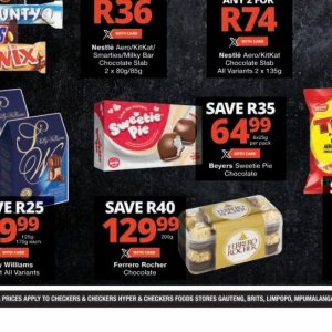 Chocolate at Checkers