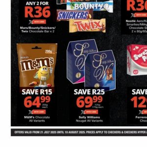 Chocolate at Checkers