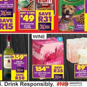 Wine at Shoprite